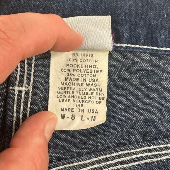 Vintage Pointer Brand Women’s Carpenter Jeans Size 8M Workwear Utility USA - Picture 11 of 12